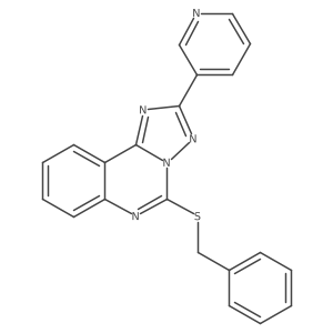 5-(Benzylthio)-2-pyridin-3-yl[1,2,4]triazolo[1,5-c]quinazoline Structure
