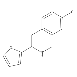 I+/--[(4-Chlorophenyl)methyl]-N-methyl-2-furanmethanamine Structure