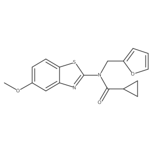 N-(furan-2-ylmethyl)-N-(5-methoxybenzo[d]thiazol-2-yl)cyclopropanecarboxamide Structure