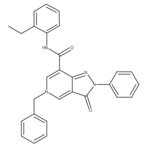 5-benzyl-N-(2-ethylphenyl)-3-oxo-2-phenyl-3,5-dihydro-2H-pyrazolo[4,3-c]pyridine-7-carboxamide结构式