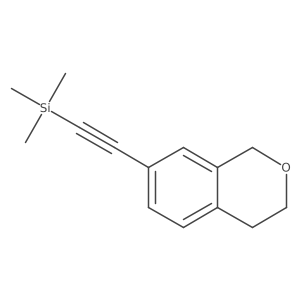 (3,4-Dihydro-1H-isochromen-7-ylethynyl)(trimethyl)silane Structure