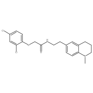 2-(2,4-dichlorophenoxy)-N-[2-(1-methyl-1,2,3,4-tetrahydroquinolin-6-yl)ethyl]acetamide结构式