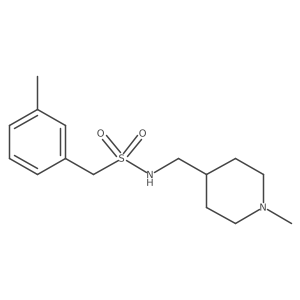 1-(3-methylphenyl)-N-[(1-methylpiperidin-4-yl)methyl]methanesulfonamide Structure