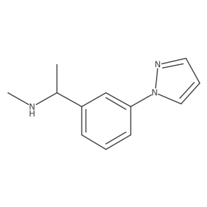 1-(3-(1H-Pyrazol-1-yl)phenyl)-N-methylethanamine Structure
