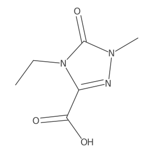 4-Ethyl-1-methyl-5-oxo-1,2,4-triazole-3-carboxylic acid结构式