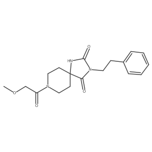 8-(2-Methoxyacetyl)-3-phenethyl-1,3,8-triazaspiro[4.5]decane-2,4-dione Structure