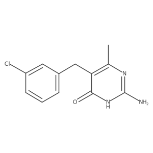 2-Amino-5-(3-chlorobenzyl)-6-methylpyrimidin-4-ol Structure