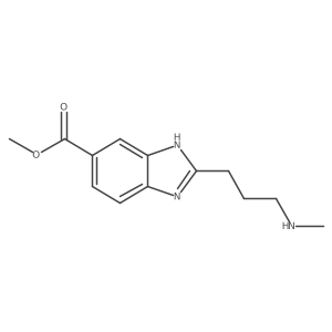 2-(3-Methylamino-propyl)-1H-benzoimidazole-5-carboxylic acid methyl ester Structure