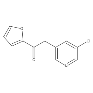2-(5-Chloro-3-pyridinyl)-1-(2-furanyl)ethanone结构式
