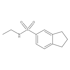 N-ethyl-2,3-dihydro-1H-indene-5-sulfonamide结构式