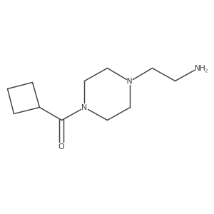 2-(4-Cyclobutanecarbonylpiperazin-1-yl)ethan-1-amine结构式