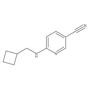 6-((Cyclobutylmethyl)amino)nicotinonitrile结构式