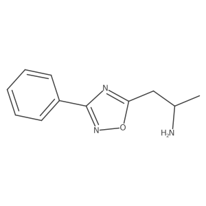 1-(3-Phenyl-1,2,4-oxadiazol-5-yl)propan-2-amine结构式