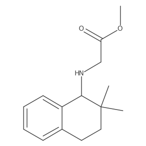 N-(1,2,3,4-Tetrahydro-2,2-dimethyl-1-naphthalenyl)glycine methyl ester Structure
