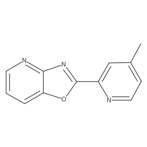 2-(4-Methyl-2-pyridinyl)oxazolo[4,5-b]pyridine结构式