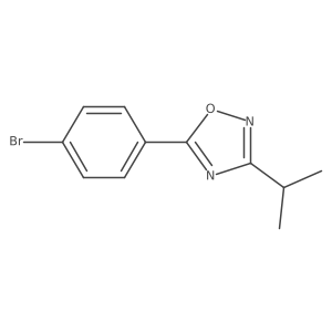 5-(4-Bromophenyl)-3-(propan-2-yl)-1,2,4-oxadiazole Structure