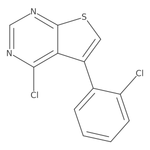 4-Chloro-5-(2-chlorophenyl)thieno[2,3-d]pyrimidine Structure