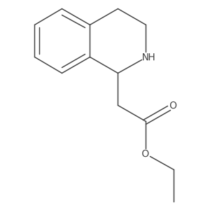 ethyl 2-[(1R)-1,2,3,4-tetrahydroisoquinolin-1-yl]acetate结构式
