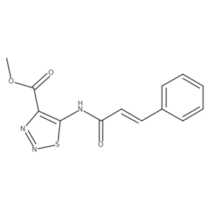 methyl 5-{[(2E)-3-phenylprop-2-enoyl]amino}-1,2,3-thiadiazole-4-carboxylate Structure