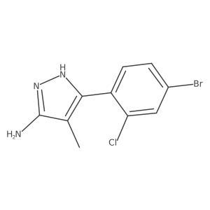 3-(4-bromo-2-chlorophenyl)-4-methyl-1H-pyrazol-5-amine Structure