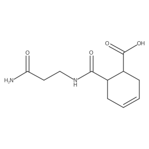 6-[(2-Carbamoylethyl)carbamoyl]cyclohex-3-ene-1-carboxylic acid Structure