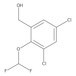 3,5-Dichloro-2-(difluoromethoxy)benzylalcohol Structure