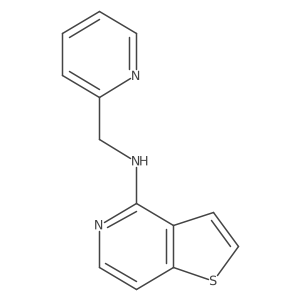 N-(pyridin-2-ylmethyl)thieno[3,2-c]pyridin-4-amine结构式