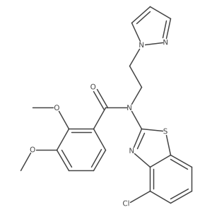 N-(2-(1H-pyrazol-1-yl)ethyl)-N-(4-chlorobenzo[d]thiazol-2-yl)-2,3-dimethoxybenzamide Structure