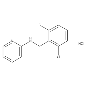 N-[(2-chloro-6-fluorophenyl)methyl]pyridin-2-amine hydrochloride Structure