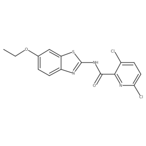 3,6-dichloro-N-(6-ethoxy-1,3-benzothiazol-2-yl)pyridine-2-carboxamide结构式