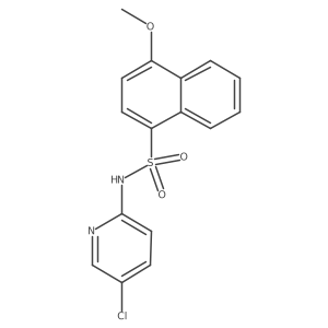 (5-Chloro(2-pyridyl))[(4-methoxynaphthyl)sulfonyl]amine Structure