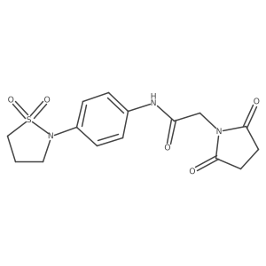 N-(4-(1,1-dioxidoisothiazolidin-2-yl)phenyl)-2-(2,5-dioxopyrrolidin-1-yl)acetamide Structure