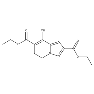Diethyl 4-hydroxy-6,7-dihydropyrazolo[1,5-a]pyridine-2,5-dicarboxylate结构式