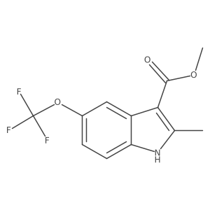 Methyl 2-methyl-5-(trifluoromethoxy)-1H-indole-3-carboxylate Structure