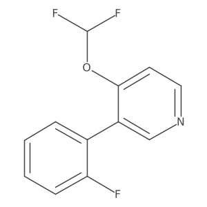 4-(Difluoromethoxy)-3-(2-fluorophenyl)pyridine结构式