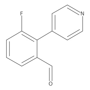 3-Fluoro-2-(pyridin-4-yl)benzaldehyde Structure