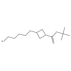 tert-Butyl 3-(4-bromobutoxy)azetidine-1-carboxylate结构式