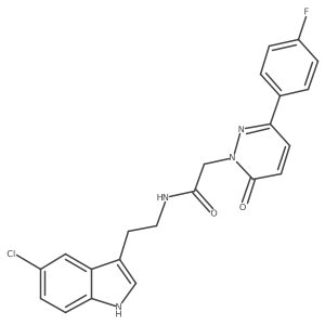 N-(2-(5-chloro-1H-indol-3-yl)ethyl)-2-(3-(4-fluorophenyl)-6-oxopyridazin-1(6H)-yl)acetamide Structure
