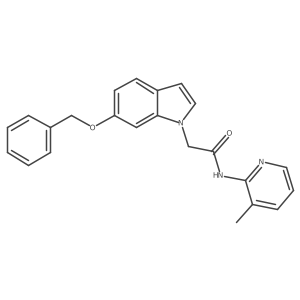 2-[6-(benzyloxy)-1H-indol-1-yl]-N-(3-methylpyridin-2-yl)acetamide结构式