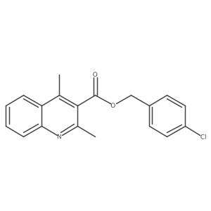 4-Chlorobenzyl 2,4-dimethylquinoline-3-carboxylate Structure