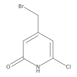 4-(bromomethyl)-6-chloro-1H-pyridin-2-one结构式