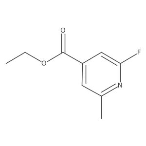 Ethyl 2-fluoro-6-methyl-4-pyridinecarboxylate结构式