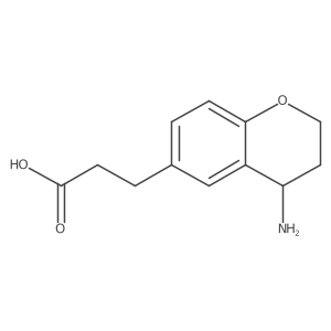 (4S)-4-Amino-3,4-dihydro-2H-1-benzopyran-6-propanoic acid Structure