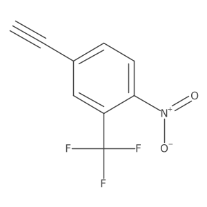 4-Nitro-3-(trifluoromethyl)phenylacetylene结构式