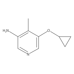5-Cyclopropoxy-4-methylpyridin-3-amine结构式