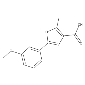 5-(3-Methoxyphenyl)-2-methylfuran-3-carboxylic acid Structure