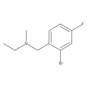 N-(2-bromo-4-fluorobenzyl)-N-methylethanamine结构式
