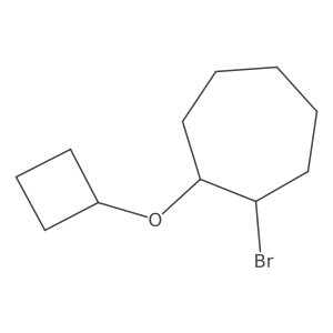 1-Bromo-2-cyclobutoxycycloheptane Structure