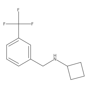 N-{[3-(trifluoromethyl)phenyl]methyl}cyclobutanamine Structure