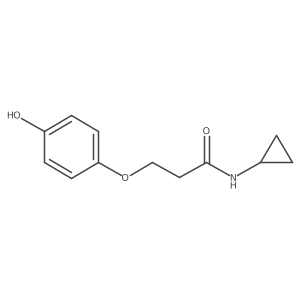 Propanamide, N-cyclopropyl-3-(4-hydroxyphenoxy)- Structure